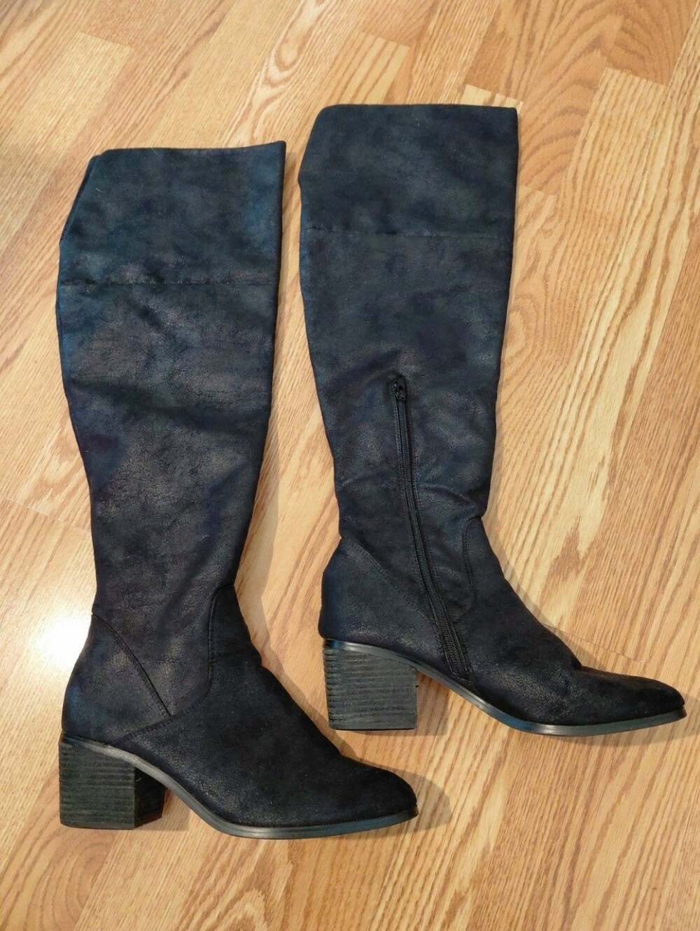 Over the Knee Chunk Heel Boots
